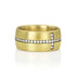 diamond eternity cross cigar band ring, in white diamonds and 18k yellow gold <span class='visuallyhidden'>Call, text 323-404-2959 for shopping help.</span>